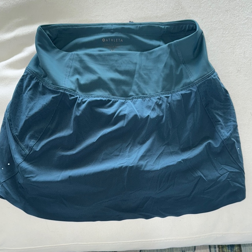 Athleta Women’s Run with a Skort, Deep Teal, Suze XXS